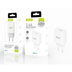 อะแดปเตอร์ชาร์จเร็ว S&N USB 2.4A กำลังไฟสูง สำหรับสมาร์ทโฟนและแท็บเล็ต - Product Image 1
