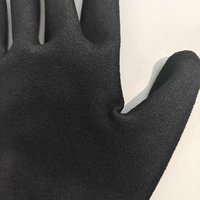 Guantes de Trabajo de Alta Calidad con Recubrimiento de Nitrilo Gris Negro 15G, Acabado Arenoso, Transpirables, Duraderos y Antideslizantes para Protección de Manos en Fábrica
