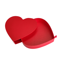 All'ingrosso scatola regalo di cioccolato a forma di cuore personalizzata laminazione lucida e goffratura per l'imballaggio cosmetico di cioccolato