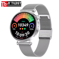 Reloj Inteligente HK41 AMOLED de 1.32 Pulgadas 466x466 Resistente al Agua con Correa de Silicona Profesional, Asistente de Voz con IA, Monitor de Frecuencia Cardíaca y Sueño para Mujer