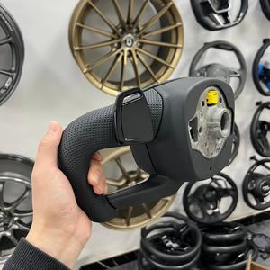 Volant de course en cuir perforé de haute qualité S Line avec grandes palettes de changement de vitesse pour Audi A4/A5/Q5L/B9 - Product Image 6