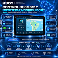 KSOY-Lecteur universel de voiture Android 16, 9 pouces, 10.1 pouces, 3 + 32 Go, GPS, BT, FM, RDS, 4G, LTE, WiFi, 6 DSP, USB, écran tactile, 8 cœurs