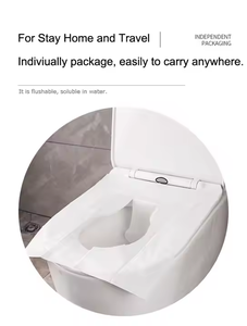 Cubierta de Inodoro Desechable de Papel a Prueba de Bacterias para Viajes, Cubiertas para Asientos de Inodoro para Campamento - Product Image 5