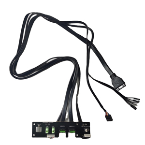 Hộp Đựng Máy Tính PC Riser Card HUB Dual USB 3.0 + Nói + Cáp Tai Nghe Bảng Mở Rộng PCB Giao Diện Bảng Mặt Trước Máy Tính - Product Image 6