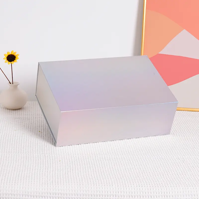 무료 샘플 맞춤형 핑크 접이식 선물 상자 선물용 뚜껑이있는 판지 종이 상자 공예 큐브 상자 클로를위한 쉬운 조립