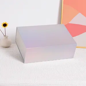 Free Samples Custom Pink Foldable Gift Boxes Cardboard Paper Boxes with Lids For Gifts Crafting Cube Boxes Easy Assemble For Clo