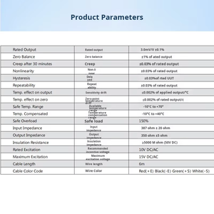 Sensor de Fuerza Transcell Load Cell SBS-250LB/250/500/1T/1.5T/2T/2.5T, Precisión del 0.5%, Analógico 5V - Product Image 5