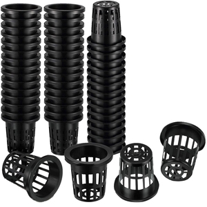 Pot Orchids 100 Pack 1.77 Inch Net Cups Slotted Mesh Wide Lip Filter Plant Net Pot Bucket Basket For Hydroponics Aquaponics Orchids