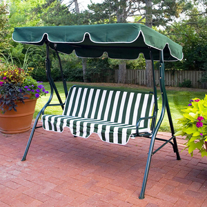 Buy 3 Seater Hanging Chair Outdoor Furniture <b>Patio</b> <b>Swings</b> in Garden Green Jhula for - Product Image 4