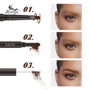 卸売メイクアップキットコンボペン防水ビーガン多用途アイブロウパウダーマスカラジェル3in1アイブロウペンシル - Product Image 4