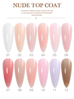 Top Coat Nude CPSR Gel Sans Résidu Haute Brillance Anti-Jaunissement Sans HEMA Sans TPO Vernis Gel Sans Résidu pour Salons de Beauté