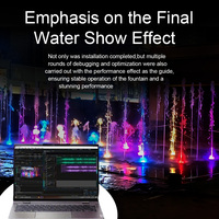 Fuente Musical y de Baile para Exteriores con Luces LED RGB, Diseño de Lujo en Acero Inoxidable, Preprogramada para Plazas Comerciales