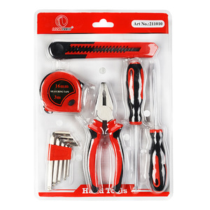 Tùy Chỉnh Hộ Gia Đình Thiết Lập Screwdriver Băng Allen Cờ Lê Tiện Ích Dao Kìm Băng Đo 7Pcs Phần Cứng Công Cụ Thiết Lập Đôi Bong Bóng Trường Hợp S - Product Image 5