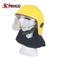 EN standard pompier sécurité Europe lampe de poche casques de pompier avec double lunettes