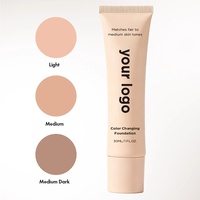 Fond de teint professionnel changeant de couleur pour s'adapter au teint, fond de teint magique changeant de couleur, marque privée