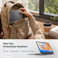 Laptop Bisnis Ultra Tipis 15.6 Inci AMD Ryzen 3 3200U Dual Core 3.5GHz 16GB 512GB SSD Windows 11 IPS FHD Notebook