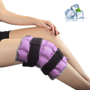 World-bio Púrpura Ajustable Rodilla Paquete de hielo Terapia Gel de hielo Brace para la artritis de la rodilla Alivio del dolor muscular - Product Image 1