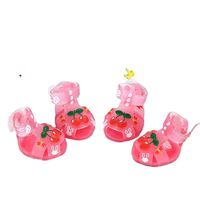 Lindas Sandalias de Dibujos Animados para Perros, Antideslizantes, Transpirables, Impermeables, Zapatos de Verano para Mascotas, Botas de Lluvia para Perros Pequeños, Moda para Teddy Bichon