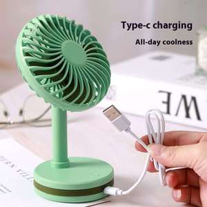 Mini Ventilador de Escritorio 2025, Recargable por USB, 3 Velocidades, para Oficina y Estudiantes, de Plástico, con Manual en Inglés, Regalo, Logotipo Personalizado - Product Image 3
