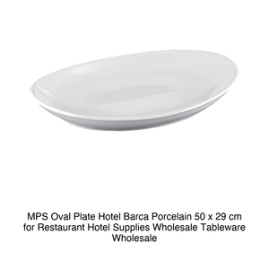 Assiette de service ovale en porcelaine Hotel Barca 50 × 29 cm 0101500 Mps - Product Image 2