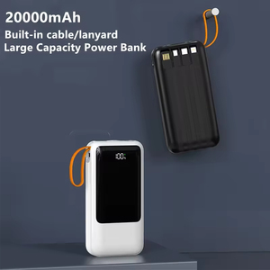 Xu Hướng Mới Nhất 20000MAh/30000MAh Màn Hình LED PVC Ngân Hàng Điện 4-Trong-1 Cáp Dữ Liệu Nhanh Chóng Sạc Khẩn Cấp Điện Thoại Di Động Sạc 18650 - Product Image 4