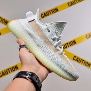 Chaussures de course Putian Coconut pour hommes et femmes, modèle <span class=keywords><strong>350v2</strong></span> Starry White Pure Original Ice Cream High Version Dirty Orange Spring - Product Image 5