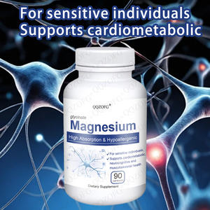 OEM Vente en gros 90 gélules 120Mg Glycinate de magnésium Haute absorption Hypoallergénique Soutien pour la fonction neuromusculaire Minéraux - Product Image 3