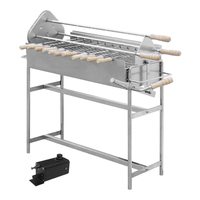 (EB-W03) Barbecue motorisé Cosbao robuste, rôtissoire chypriote, barbecue/grill en acier inoxydable/grill au charbon de bois pour restaurant