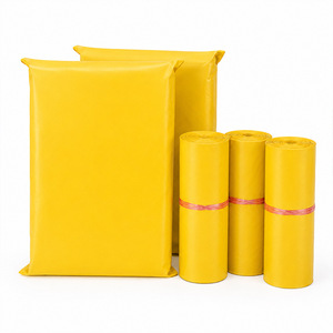 Sac d'emballage express imperméable jaune épaissi, 100% matière vierge, auto-adhésif, grand volume, sac de logistique pour coursier - Product Image 2