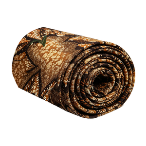 Tissu Ankara Double Face 100% Coton à Motif Circulaire Abstrait Violet et <span class=keywords><strong>Jaune</strong></span>, Tissu <span class=keywords><strong>Ciré</strong></span> Coloré pour Robes de Soirée Africaines - Product Image 5
