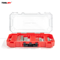 Jeu de 27 embouts à chocs en acier S2 Tooljoy - Kit de tournevis magnétique hexagonal 1/4" HRC60, idéal pour le bricolage à domicile, la construction et l'automobile