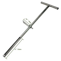 Sonde d'échantillonnage de sol de 36 pouces avec pédale Sonde de sol en acier inoxydable de 36 "Tarière d'échantillonnage de sol