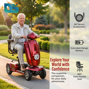Scooter électrique pliable pour adultes et personnes âgées, avec pneus tout-terrain à gros profil, siège réglable et cadre en acier - Product Image 3