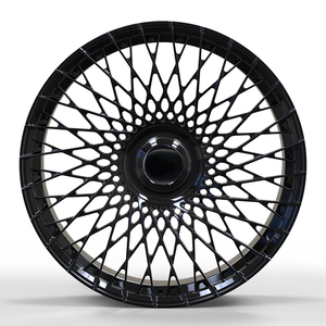 Nuevas llantas de aluminio forjado escalonadas de alto rendimiento JUWA 24x10J con diseño de malla, 1 año de garantía para Mercedes G Wagon 2022 - Product Image 3