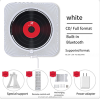 Speaker Bluetooth Baru Inveer dengan Radio FM, Jam, dan Pemutar Media USB, Pemutar CD Dinding C909