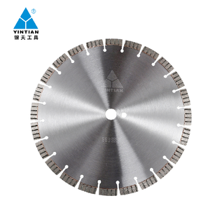 Lame de scie à béton et asphalte de qualité industrielle 14\" 350 mm à coupe rapide, soudée au laser, OEM personnalisée pour la construction et la découpe de routes - Product Image 1