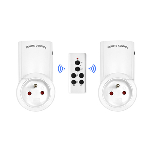<span class=keywords><strong>Enchufe</strong></span> de Pared <span class=keywords><strong>con</strong></span> Control Remoto, Estándar Francés, 2 Tomas de Corriente, Paquete de 2, <span class=keywords><strong>Cable</strong></span> de 30 Metros, Conexión a Tierra Estándar, 16A 230V - Product Image 2