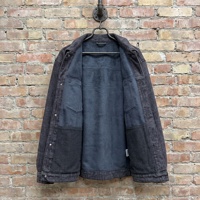 Veste en jean d'hiver tendance pour hommes avec imprimé intégral, doublure en polaire thermique, streetwear, shacket en jean pour hommes, vente en gros B2B
