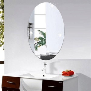 Adesivi Murali a Specchio 3D in Acrilico Stile Art Deco, Autoadesivi per Bagno, Soggiorno, Camera <span class=keywords><strong>da</strong></span> <span class=keywords><strong>Letto</strong></span>, Armadio, Trucco, Produzione Diretta - Product Image 2