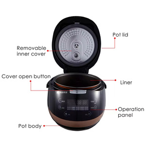 XEOLEO Tapioca Cooker Milk <b>Tea</b> Shop Pearl Cook <b>Machine</b> <b>Bubble</b> <b>Tea</b> Pearl Sago Cooker Making <b>Machine</b> 5L Capacity 900W - Product Image 1