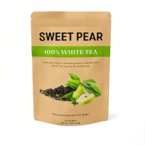 ชาสมุนไพร OEM รสลูกแพร์และพีชหวาน บรรจุ 10 ซองชาในกล่อง น้ำหนัก 30 กรัม - Product Image 1
