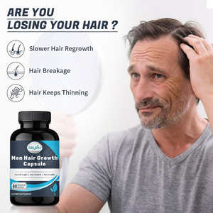 Capsules de croissance capillaire pour hommes, marque privée OEM, <span class=keywords><strong>complément</strong></span> <span class=keywords><strong>alimentaire</strong></span> végétarien pour la force et la santé des <span class=keywords><strong>cheveux</strong></span> - Product Image 2