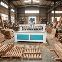 Machine de gravure sur bois CNC multi-broches à 8 têtes pour la gravure de motifs décoratifs sur meubles et portes en série
