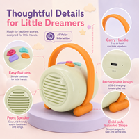 Lecteur de musique portable pour enfants, haut-parleur rechargeable, jouet cadeau pour l'anniversaire d'un tout-petit