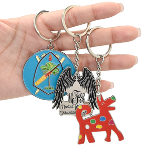 Factory Wholesale Custom Keychain Designer 2d 3d Soft Enamel Name logo Shape Keyring Zinc Alloy Metal Key Chains