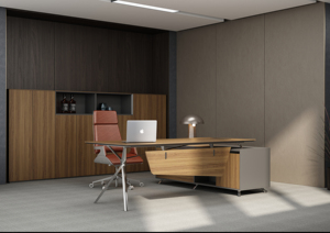 Chất lượng cao sang trọng bằng gỗ bàn máy tính và Tủ hồ sơ doanh nghiệp lớn CEO,, Chủ tịch, bàn điều hành - Product Image 5