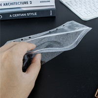 Pochettes pour classeurs A5 A6 A7, pochettes à fermeture éclair en PVC pailleté, pochettes doubles, enveloppes budgétaires pour argent, enveloppes pour argent liquide sans fermeture éclair