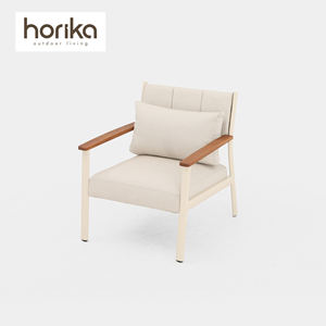 طقم أريكة خارجية فاخرة للفنادق والمنتجعات، مصنوعة من الألومنيوم مع وسائد مقاومة للماء، تصميم عصري لحدائق الأثاث الخارجي - Product Image 3