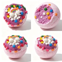 Bombes de bain effervescentes artisanales Rainbow Star, bio, véganes, sans alcool, avec logo personnalisé OEM/ODM, pour enfants, cadeau spa