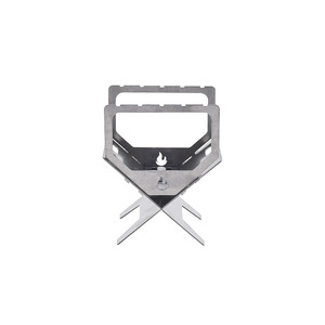 Estufa Portátil de Leña de Aluminio, Plegable, para Acampar al Aire Libre, Diseño Simple, para Uso en Todas las Estaciones - Product Image 1